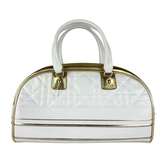 CHRISTIAN DIOR White Leather Shoulder Bag - Picture 3 of 13
